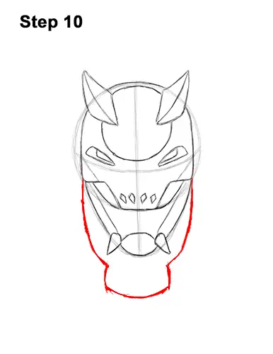 How to Draw Fortnite Vendetta Skin Mask Max 10