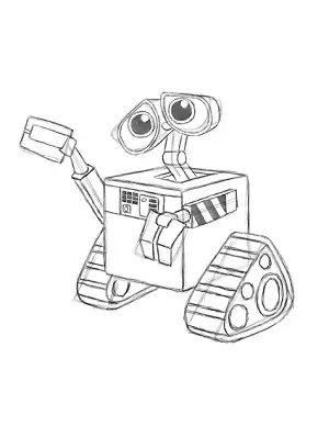 Draw Wall-E Step 17