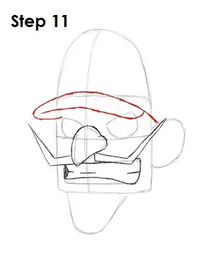 how to draw baby waluigi