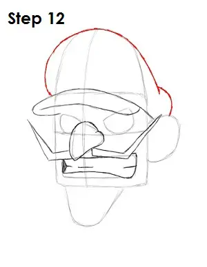 Draw Waluigi Step 12