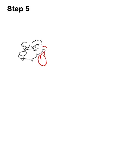 How to Draw Cartoon Werewolf Wolf Monster Halloween 5
