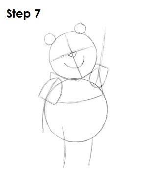 Draw Winnie the Pooh Step 7