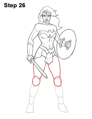 Wonder Woman Drawing Tutorial - How to draw Wonder Woman step by step