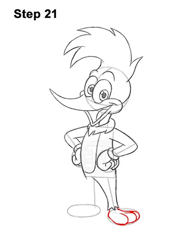 How to Draw Woody Woodpecker VIDEO & Step-by-Step Pictures