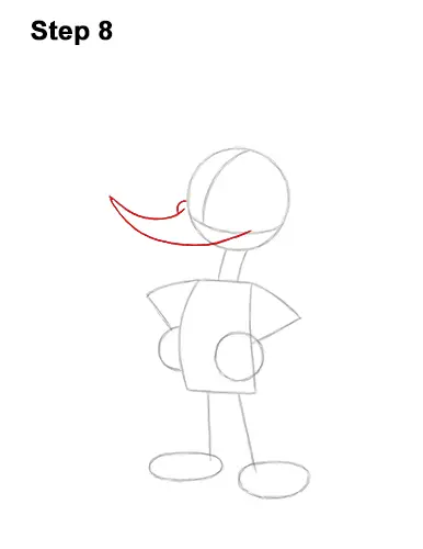 How to Draw Woody Woodpecker Full Body 8
