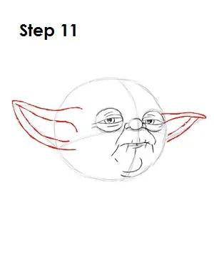 Draw Yoda Step 11