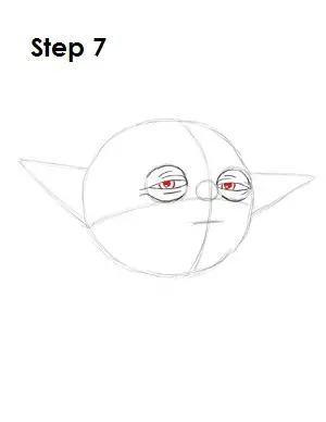 Draw Yoda Step 7