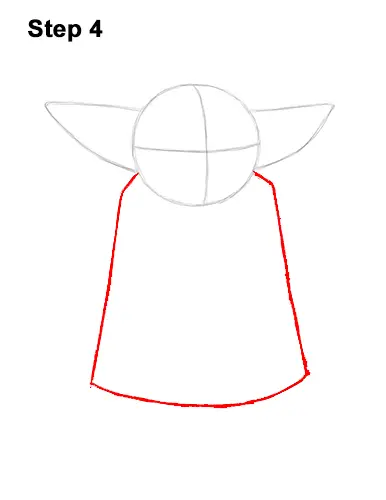 How to Draw The Child Baby Yoda Mandalorian Star Wars 4