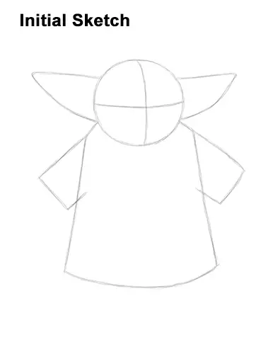 How To Draw Baby Yoda The Mandalorian Video Step By Step Pictures