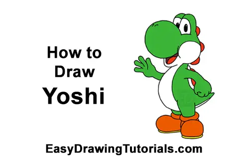 how to draw baby yoshi