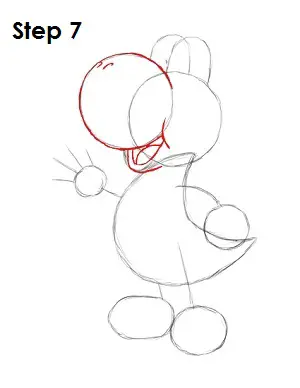 Draw Yoshi Step 7