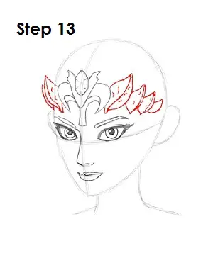 How to Draw Zelda Step 13