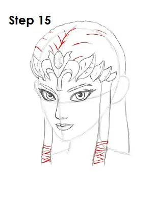 How to Draw Zelda Step 15
