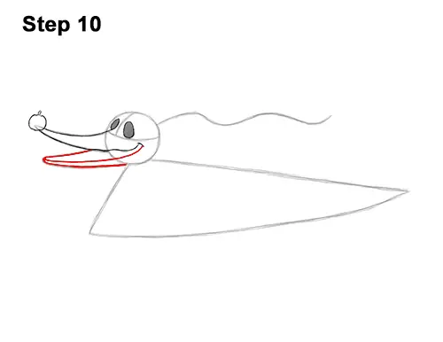 How to Draw Zero Ghost Dog Nightmare Before Christmas 10