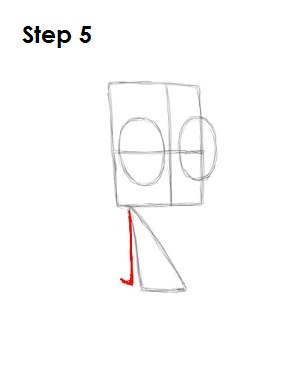 How to Draw Zim Step 5