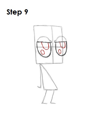 How to Draw Zim Step 9