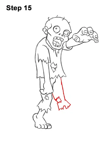 How to Draw Cartoon Zombie Undead Halloween 15