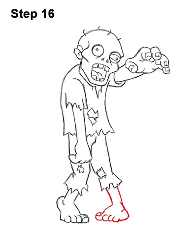 cartoon zombie drawing easy - Clip Art Library